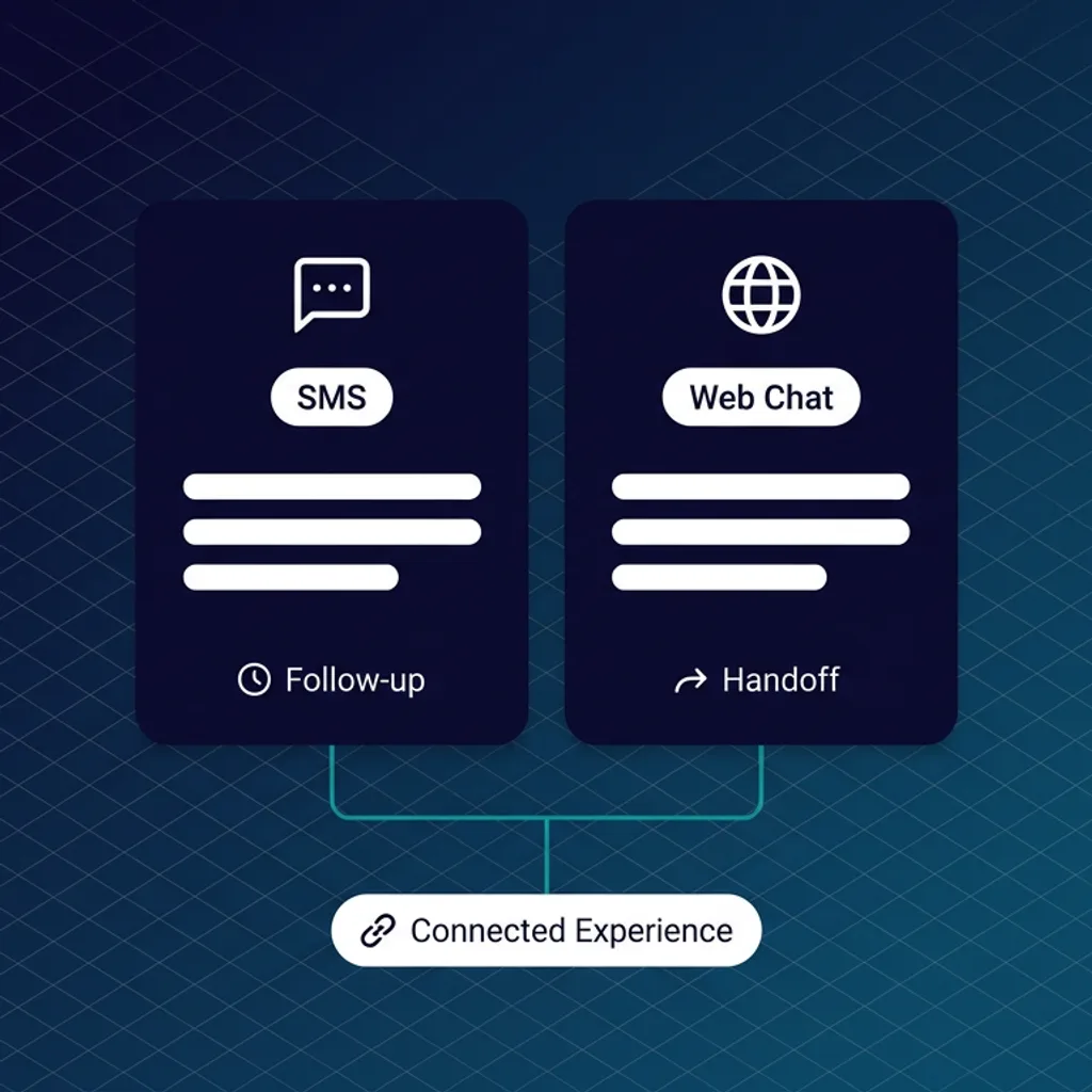 Messaging and web chat interfaces for AI agent conversations