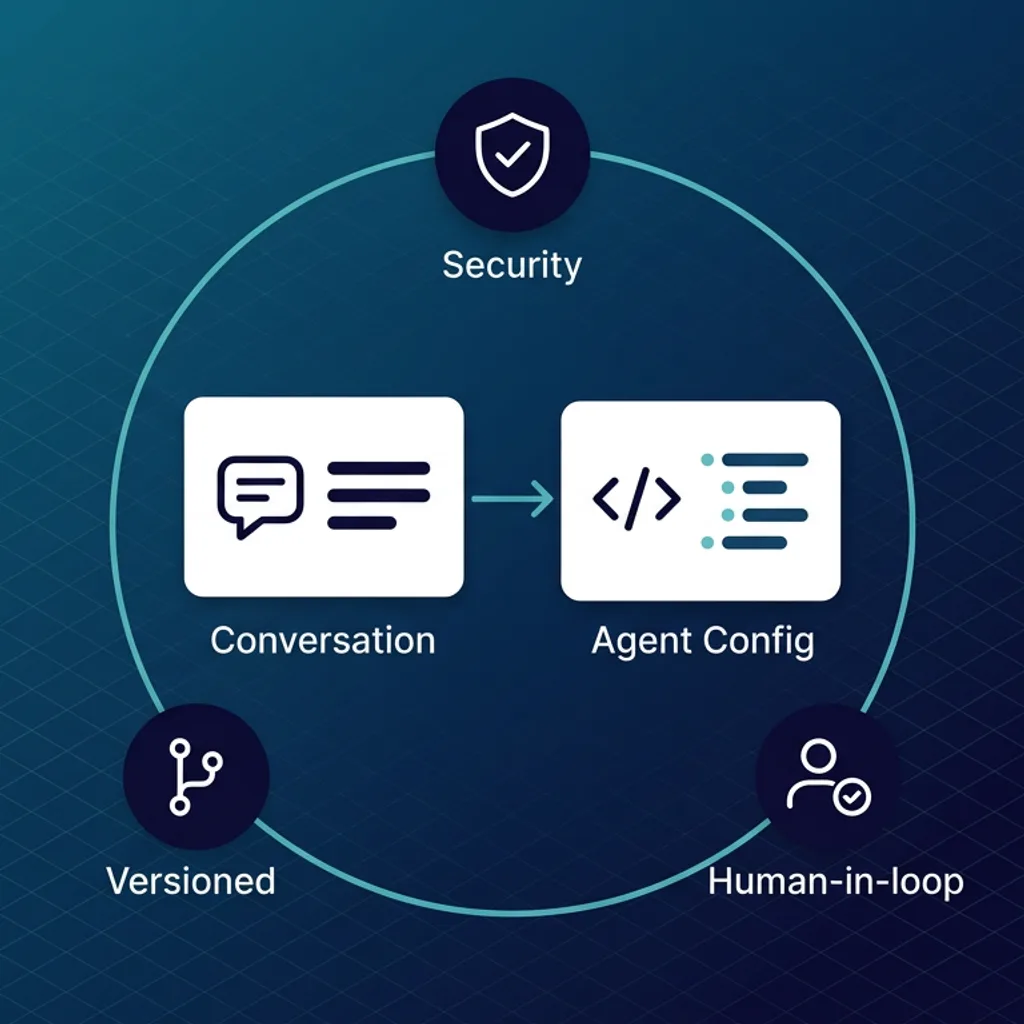 Syllable Meta Agent generating agent configuration from a natural-language prompt