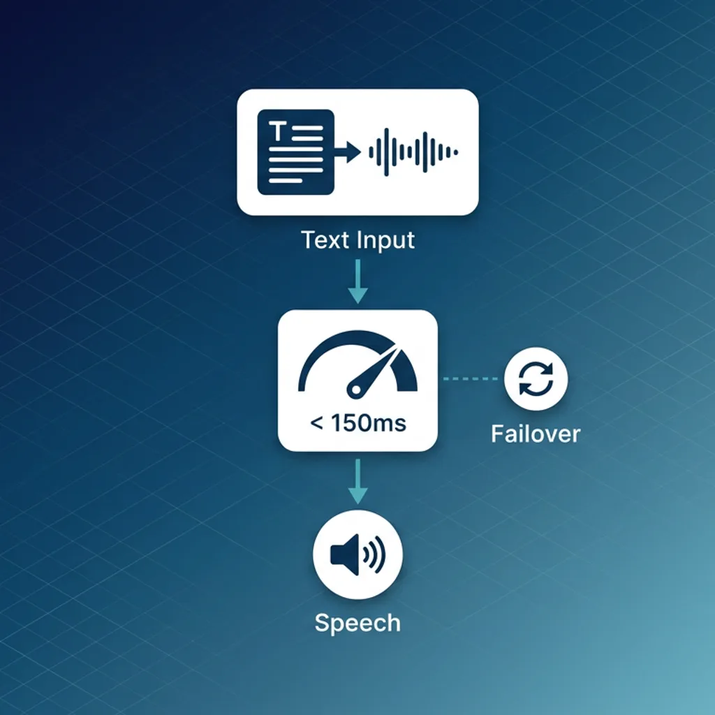 Real-time speech synthesis pipeline from text input to audio output