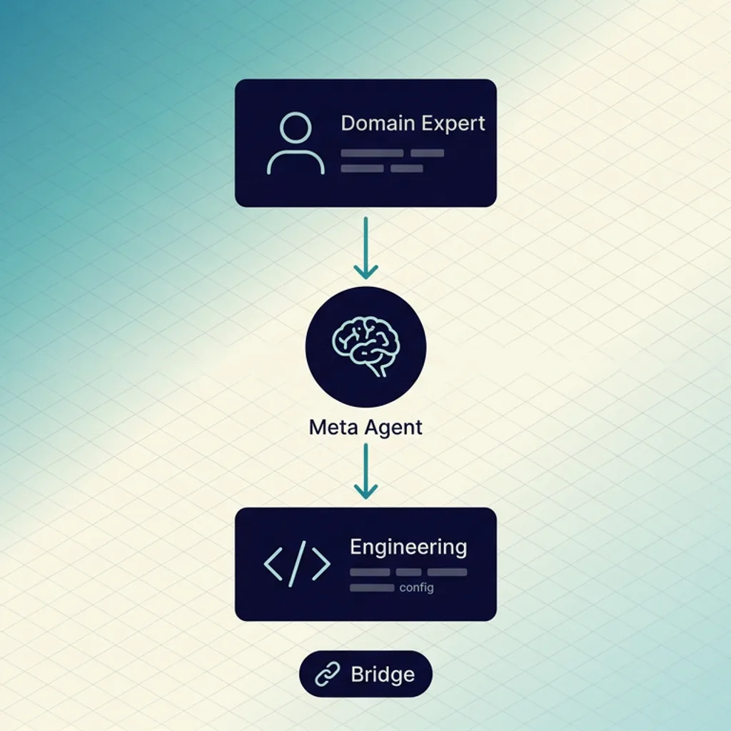 Domain experts using the Meta Agent to build AI agents without code